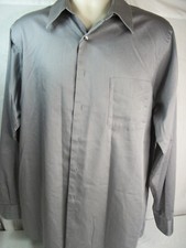 Shirt Arrow Company Long Sleeve Wrinkle Free Oxford shirt 16 1/2" Gray