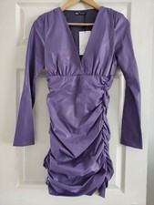 NEW ZARA FAUX LEATHER DRESS SIZE M