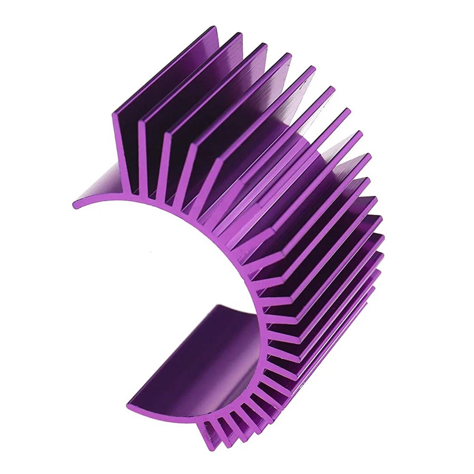 2pc Purple Alloy 540 Motor Heatsink fo HSP Tamiya Traxxas 1/10 Car Truck Crawler - Image 4 of 4