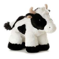 Aurora World Plush - Mini Flopsie - MINI MOO the Cow 8 inch - New Stuffed Toy