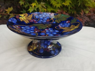 Antike Tazza mit Weinrebenmuster, Jakobusware von Royal Stanley, um 1920. Sehr guter Zustand