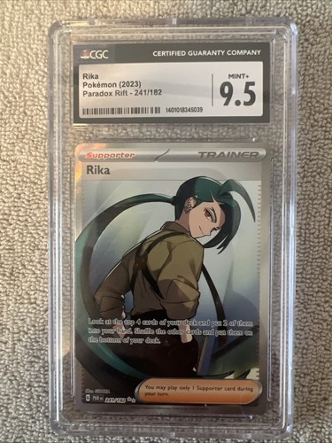 CGC MINT+ 9.5 Rika 241/182 Paradox Rift Ultra Rare HOLO Pokemon Card