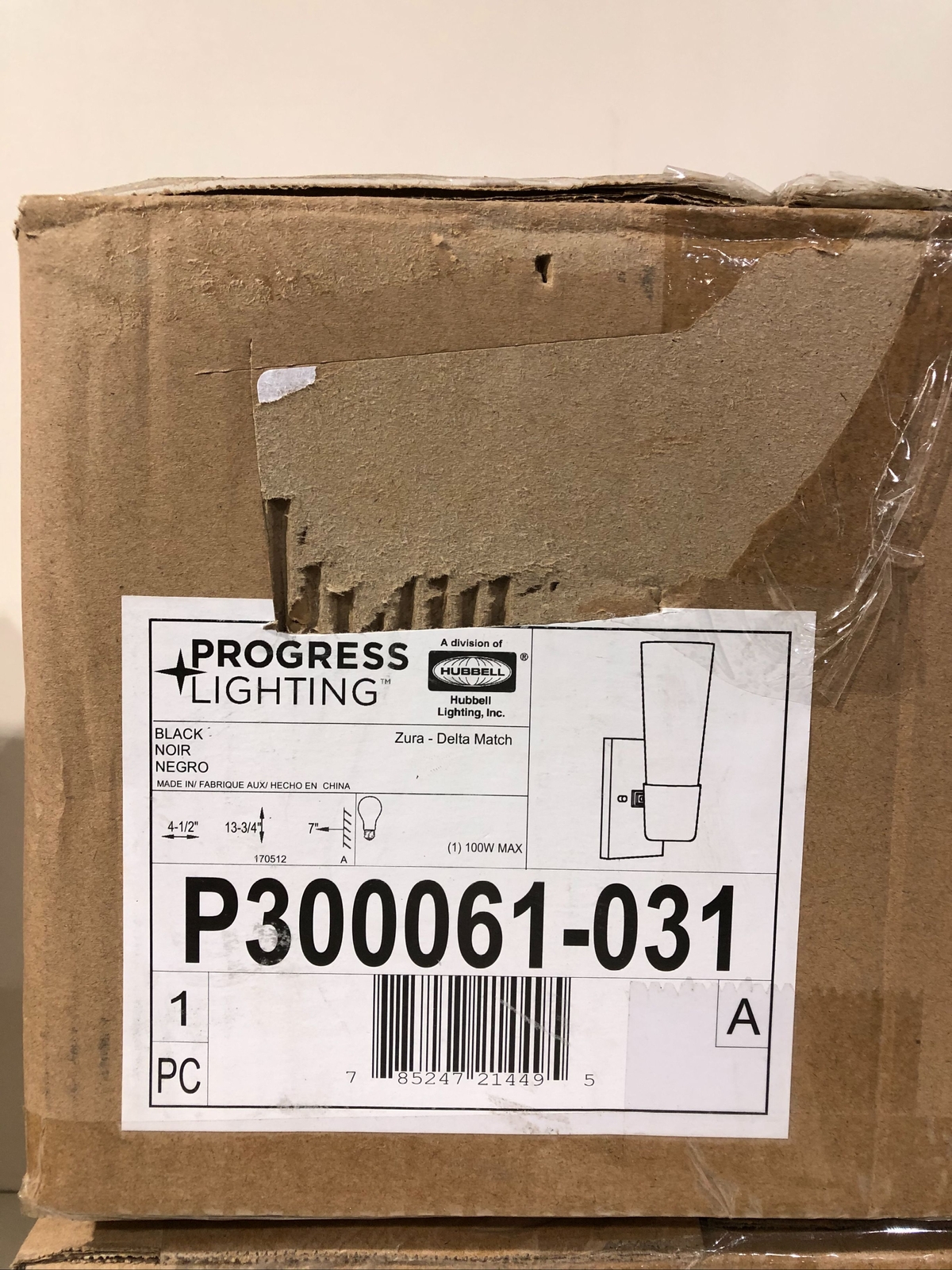 2PK Progress Lighting Zura 1Light Matte Black Etched Opal Glass Vanity Light eBay