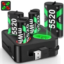 4*5520 mWh Rechargeable Controller Battery Pack for Xbox One Xbox X|S/Series X|S