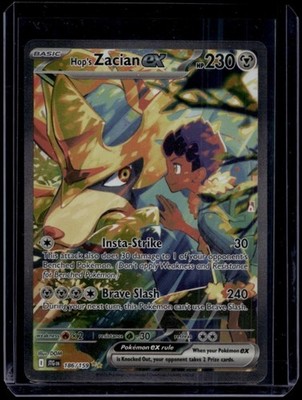 Pokemon TCG Hop's Zacian ex 186/159 Journey Together Special Illustration NM