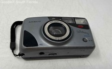 Ansco Silhouette Zoom Gray DX Film Sensing 35mm Point  Shoot Camera Not Tested