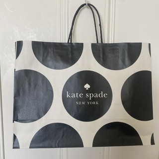 Kate Spade große Papier Geschenktüte creme/schwarze Punkte 40 cm x 30 cm x 15 cm LEER Neu