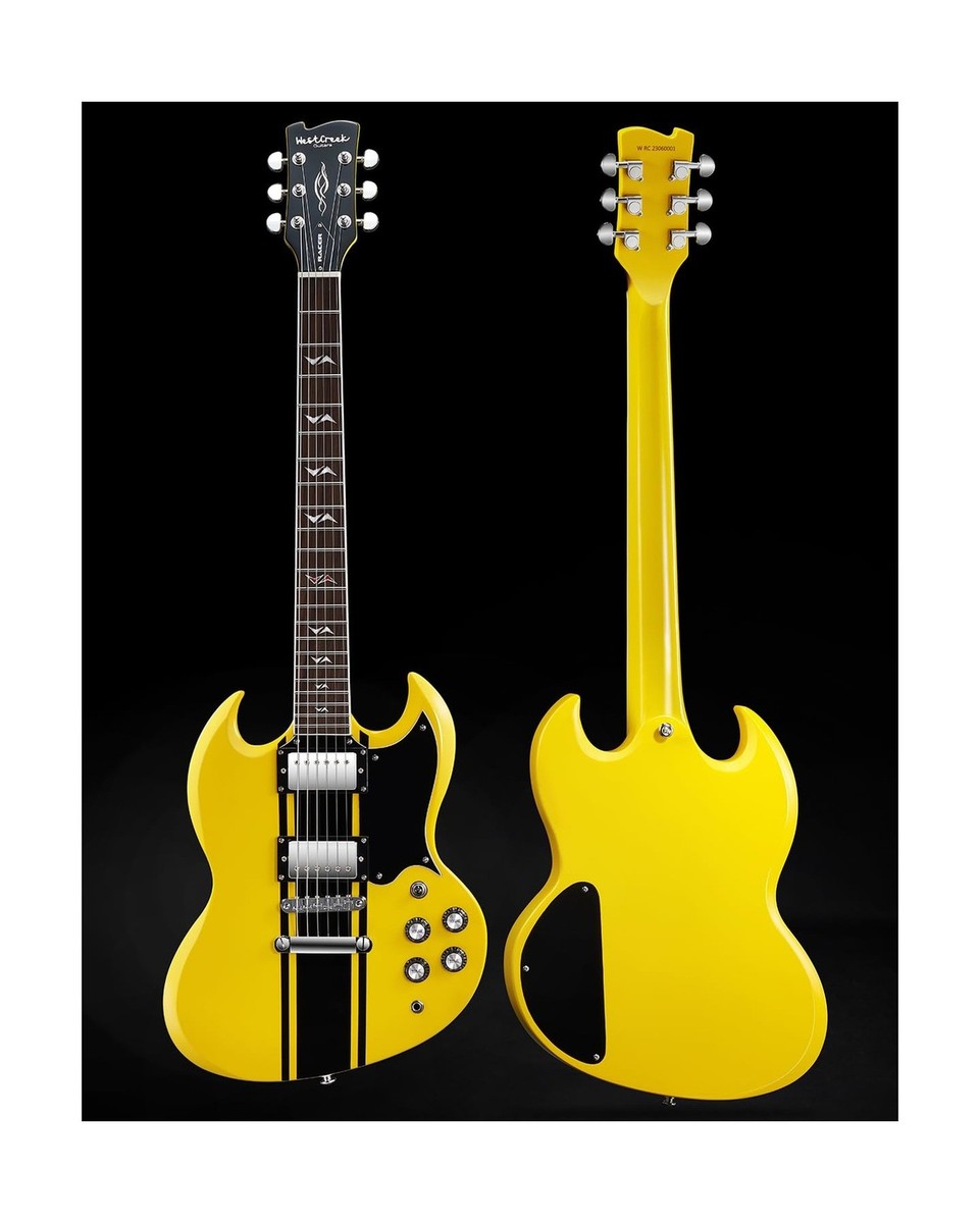 WestCreek RACER Solid Body Electric Guitar, Double Cut guitar