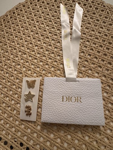 DIOR Gold Tone Pins 2026 Set Of 3 W Dior Bag