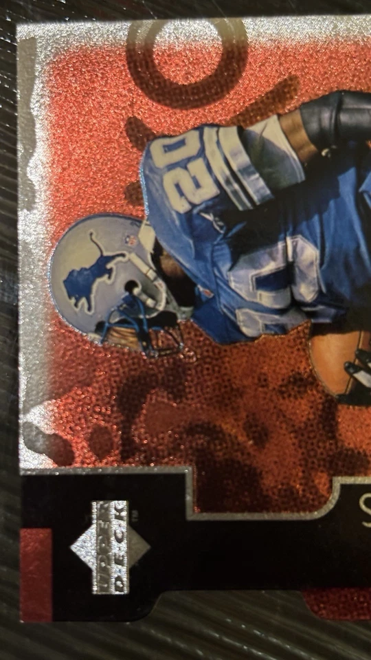 Upper Deck Black Diamond 1998 - corte premium Barry Sanders #PC5 doble diamante Foto 4 de 4