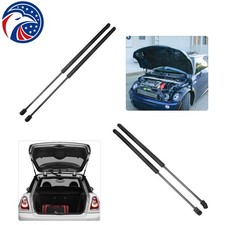 Front Bonnet Hoods + Rear Trunks Tailgate Gas Struts For Mini Cooper 2002-05 4PC