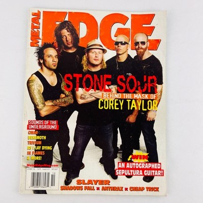 Metal Edge October 2006 Magazine Heavy Metal Music Stone Sour As I Lay Dying