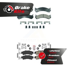 Front Rear Ceramic Disc Brake Pads Kit For 2006-2011 Cadillac DTS