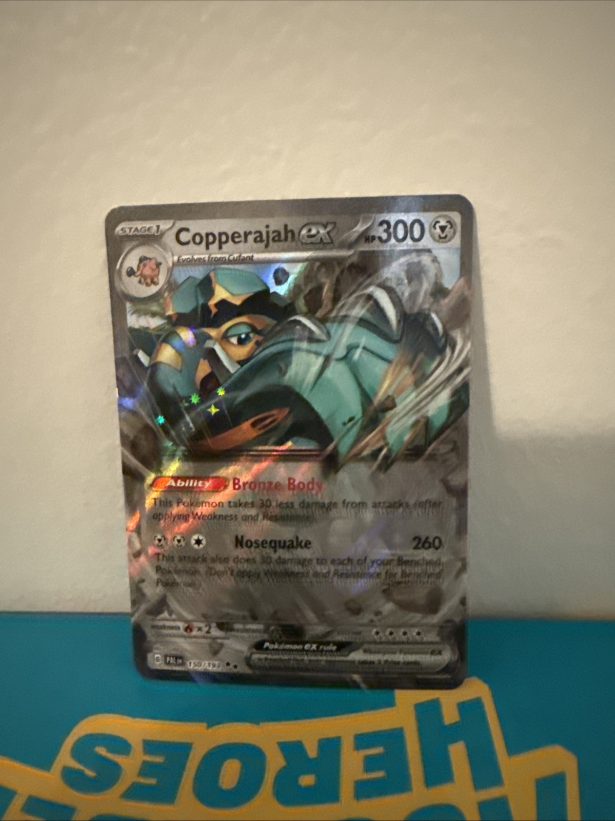 Pokemon TCG Copperajah ex 150/193 Double Rare Card PAL NM