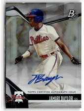 2021 Bowman Platinum Top Prospects Autographs Jamari Baylor Auto #TOP-63