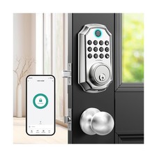 Keyless Entry Door Lock with Handle, App Control Front Door Lock Se... Fast Ship