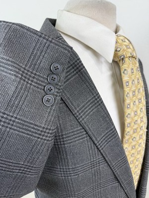 APT.9 Men's Gray Glen Che J Slim Fit Essential Premier Flex Blazer 48 R