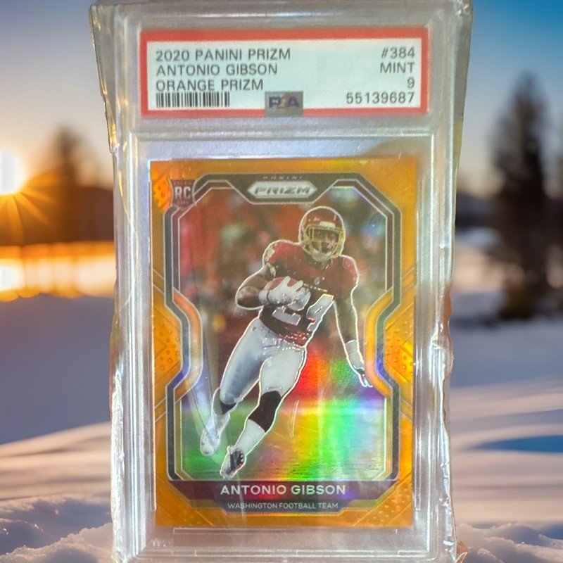 Panini 2020 Prizm Antonio Gibson RC Orange Prizm /249 #384 PSA 9 WFT