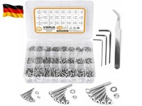 Kit 1080PCS M2 M3 M4 Edelstahl-Sechskopf-Knopf Schrauben Schrauben Muttern Und