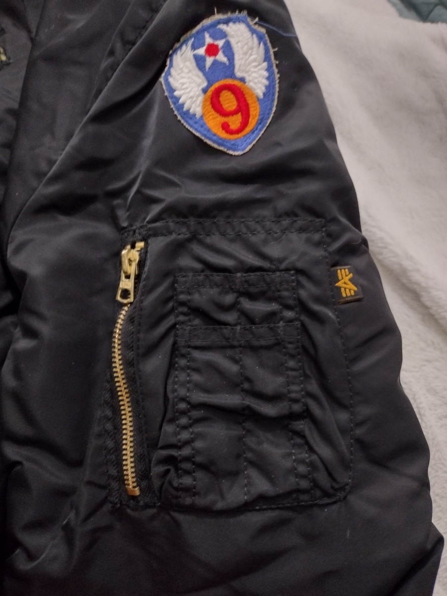 Vintage Alpha Industries MA-1 Flight Jacket USAF Reversible Bomber