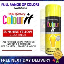 All Purpose Spray Paint Aerosol Matt Gloss Satin Primer Metal Wood Plastic 400ml