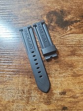 Reloj Panerai 24/22 mm negro OEM correa de buceo de goma Caoutchouc MX0011QQ