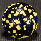 Vacor Yellow FRITTY Transparent BLUE Swirl Marble 5/8 Mint Hawkeyespicks sg — photo 1