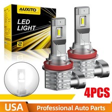 H11 LED H8 H9 Headlight High Set Bulb Bright Low Beam 6500K Super White 4Pack