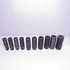 SNAP ON Drive Deep Impact Socket LOT Set 10 pc SIM