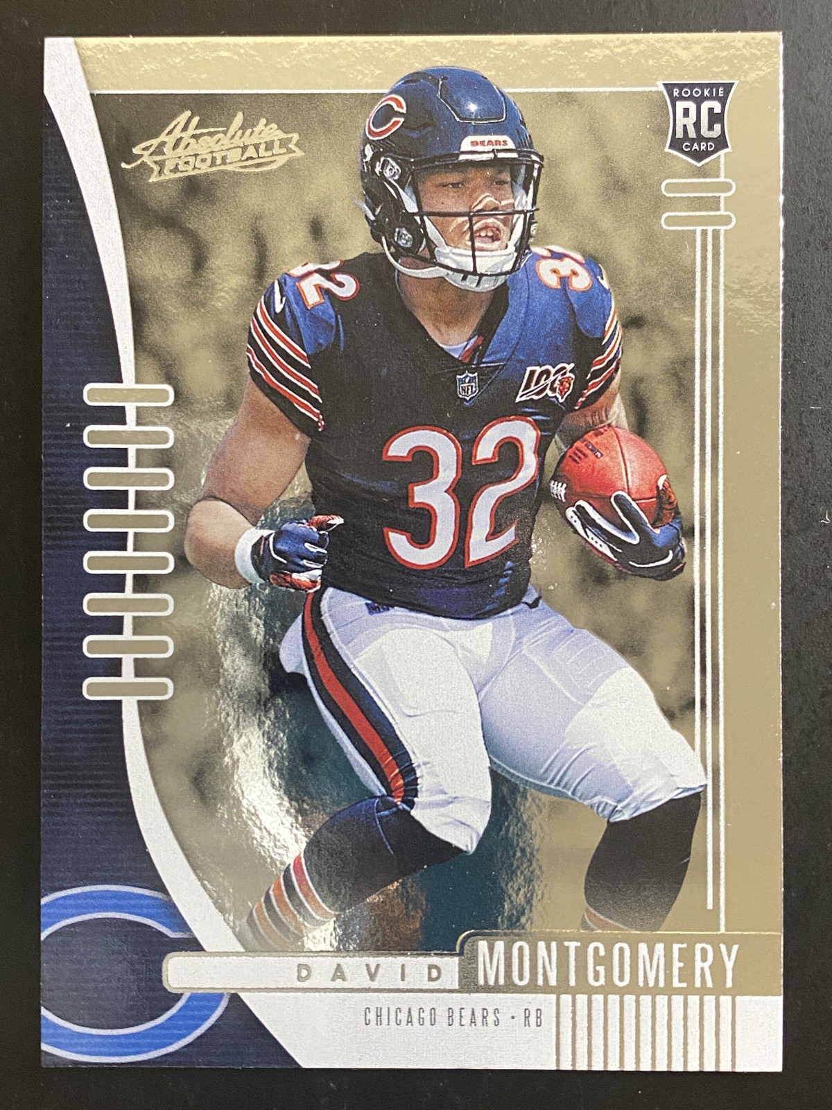 David Montgomery 2019 Panini Absolute Football Rookie Chicago Bears #110