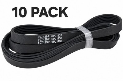 10 Pack 807429P, 56.700, 6PJ1437 High Quality Poly-V Belt Speed Queen Huebsch