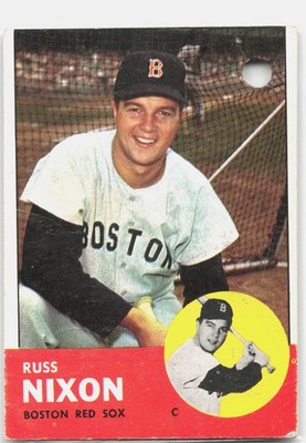 1963 Topps #168 Russ Nixon POOR PUNCH HOLE