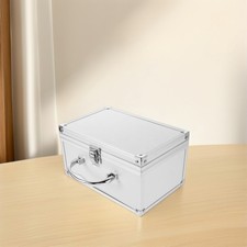  Cassetta in lega di alluminio metallo garage cassetta degli attrezzi resistente organizer portatile