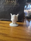 Vintage White Milk Glass Owl Toothpick Holder