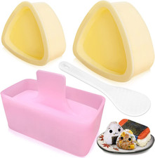 Onigiri Mold, 3 Pack Musubi Press Maker Triangle Rice Ball Mold Maker for Kid Lu