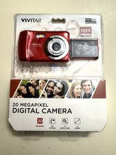Digital Camera Vivitar VXX14 20MP Selfie 3" LCD Auto Face Detection Compact -Red