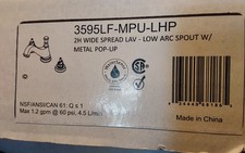DELTA 3595LF-MPU-LHP 2handle widespread bathroom faucet Chrome w/pop-up drain