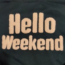 Secret Treasures Women's Hello Weekend Sleepwear Pullover Lounge Top Green XL