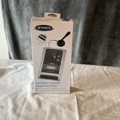 JENSEN Cassette Player & Recorder   Portable Tape Deck with Built-in Mic