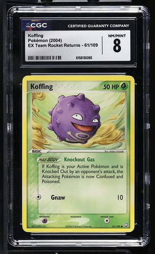 Koffing graded CGC 8 for sale on eBay
