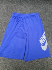 Nike SB Shorts Youth Large Blue Skateboarding Athletic Drawstring Elastic Waist