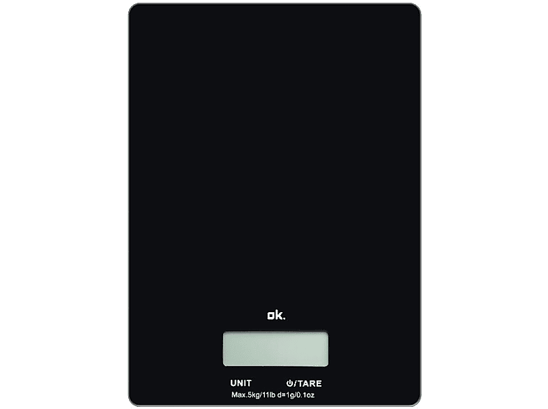 Balanza de cocina OK 3220, Peso máximo 5Kg, Display LCD, Apagado