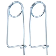 2 Pcs 4.5x87mm/0.18"x3.43" Brooch Shape Cotter Safety Pin Spring Pins Fastener