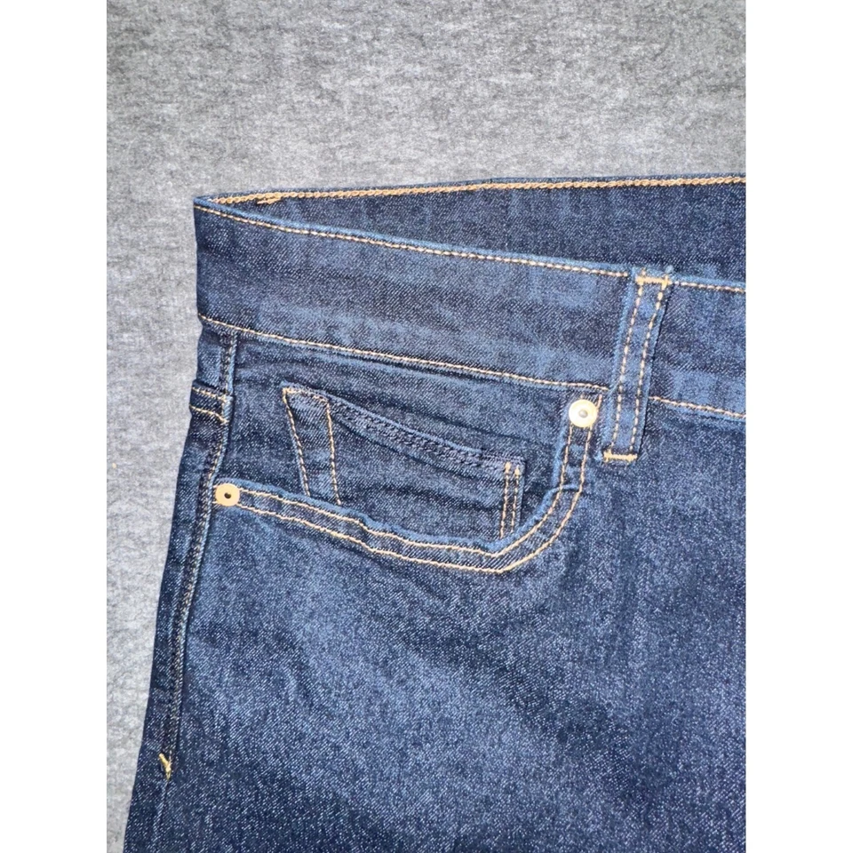 Volcom Mens Solver Modern Straight Stretch Denim Blue Jeans Dark Wash 32x30 NEW - Image 3 of 4