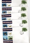 1973 BRITISH TREES - BFPS FIELDPOST 51 FDC'S X9 FROM COLLECTION I12