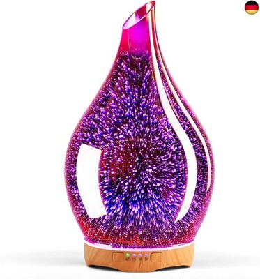 280ml Aroma Diffuser Luftbefeuchter,Handgeblasen 3D Ultraschall Luftbefeuchter L