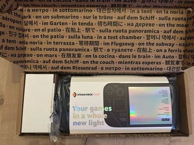 TOP Valve Steam Deck OLED 1TB Schwarz Handheld Konsole mit OVP Wie Neu