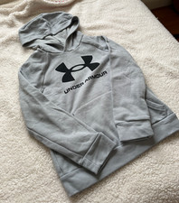 Under Armour Youth Boys' Sports Rival Fleece Hoodie Size Small Gray