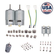 2 Pcs 24V 35000RPM Electric Motor Ride On Car Replacement Gearbox Upgraded Kit