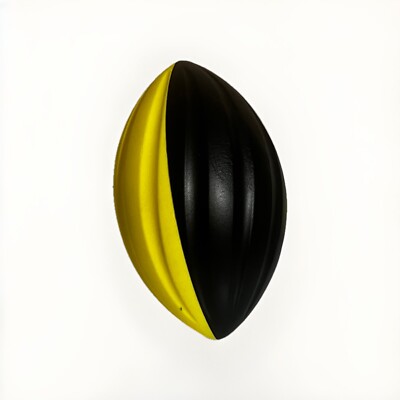 Solid Foam Football  Black & Yellow 9''  Indoor/Outdoor Weather Resistant